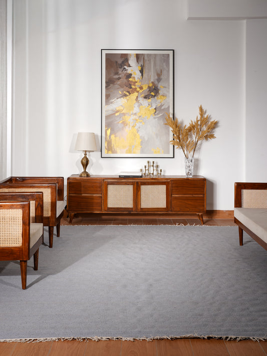 Fuzzy Hand Woven Rug