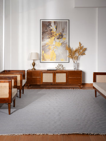 Fuzzy Hand Woven Rug