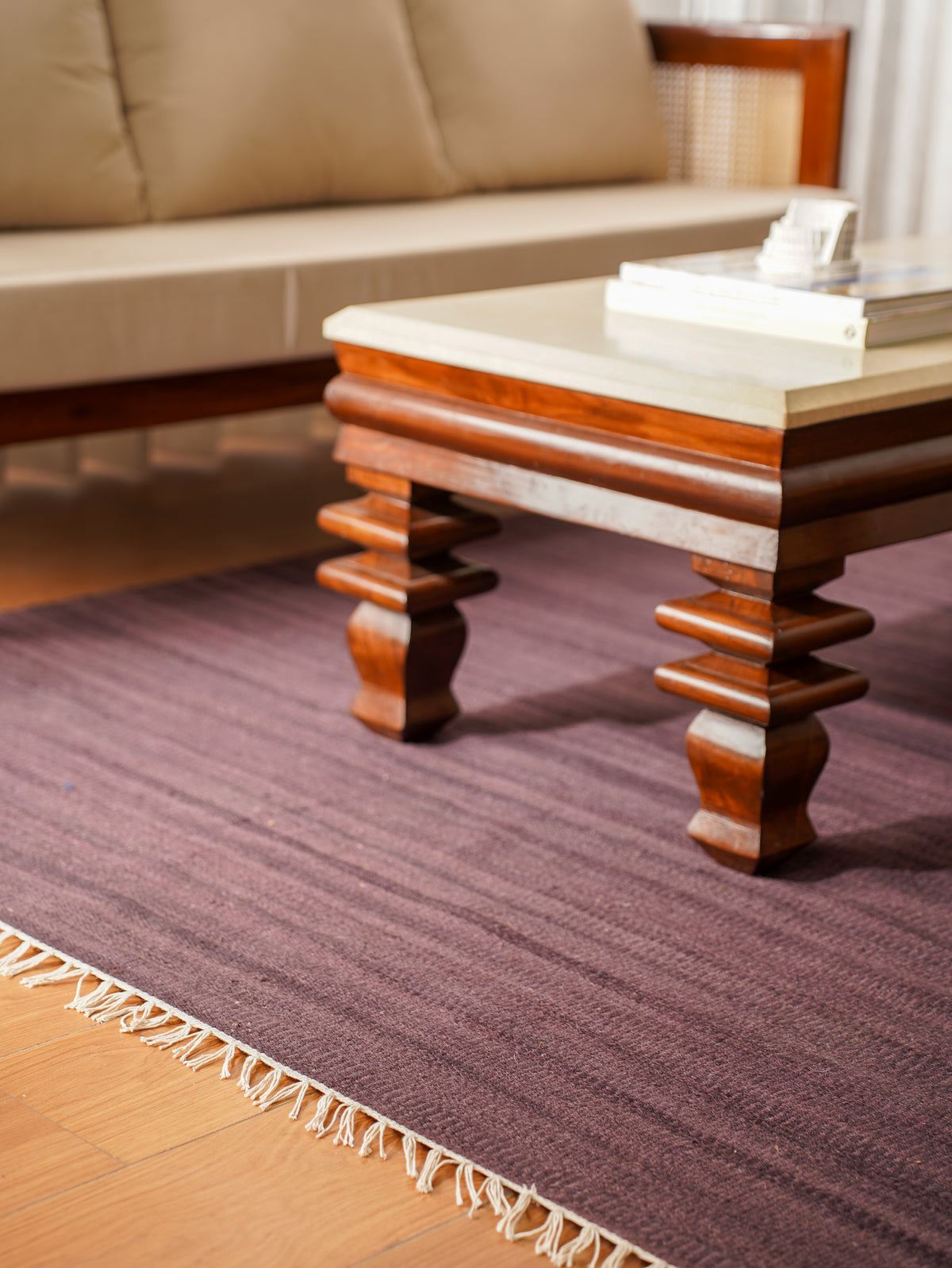 Fuzzy Hand Woven Rug