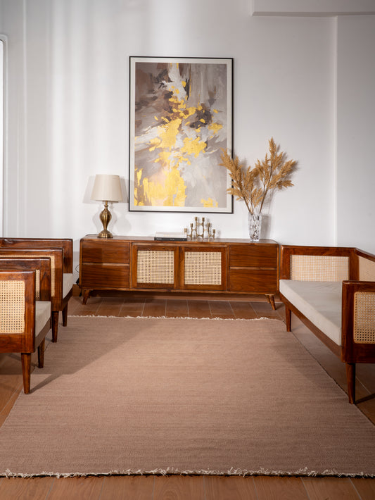 Fuzzy Hand Woven Rug