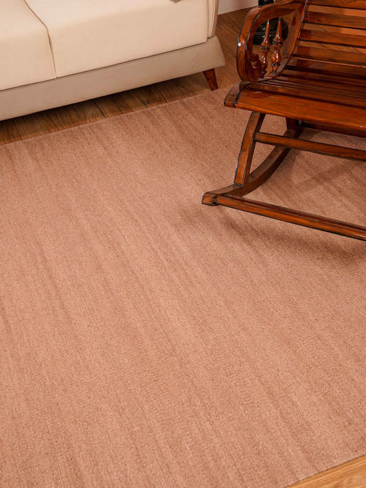 hand-woven-flat-weave-wool-solid-light-brown-rug-side-3