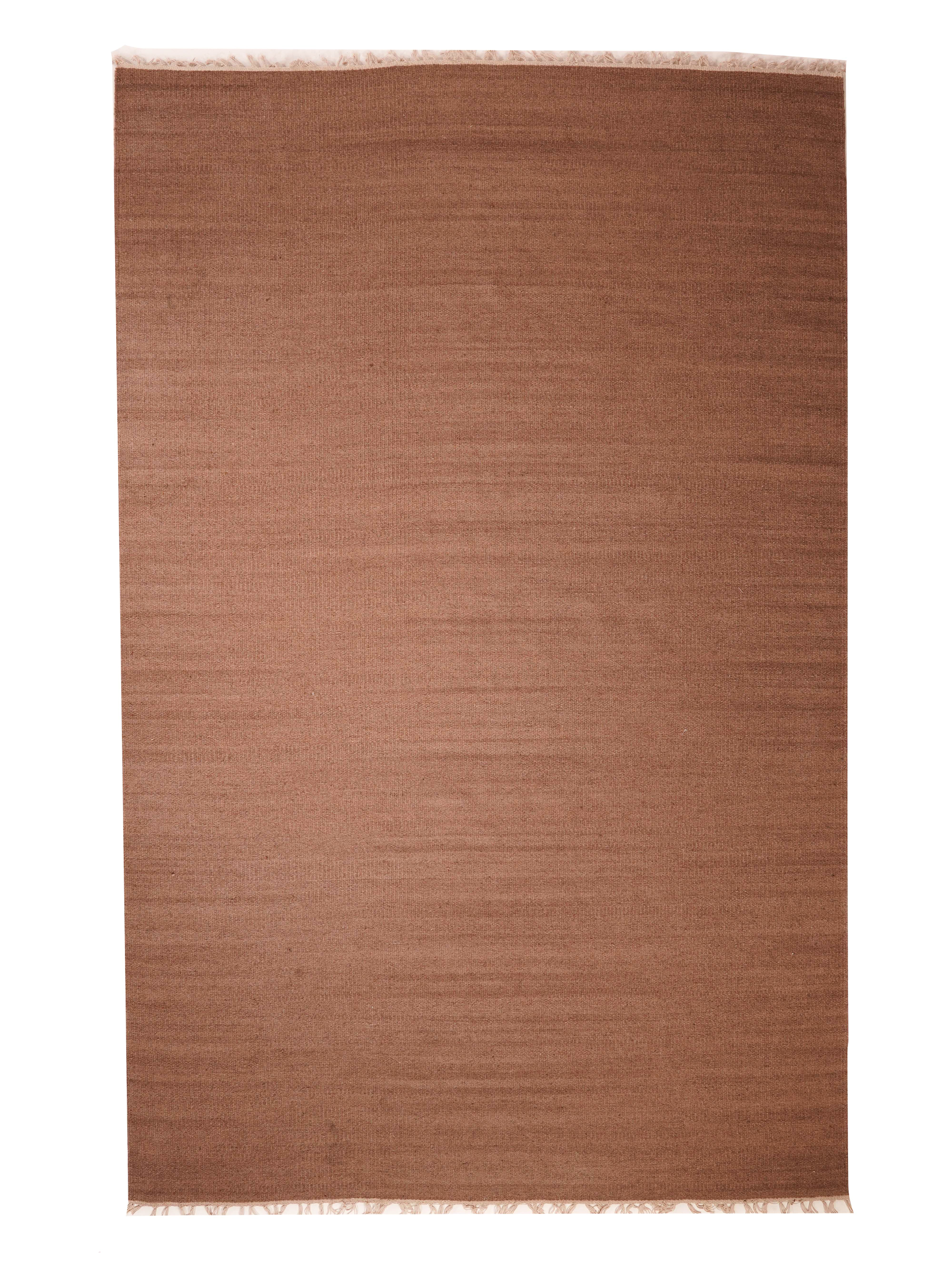 hand-woven-flat-weave-wool-solid-light-brown-rug-side-2
