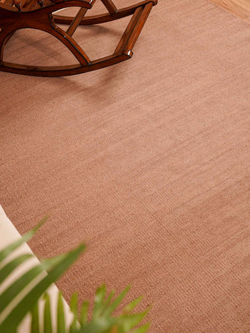 hand-woven-flat-weave-wool-solid-light-brown-rug-side-1