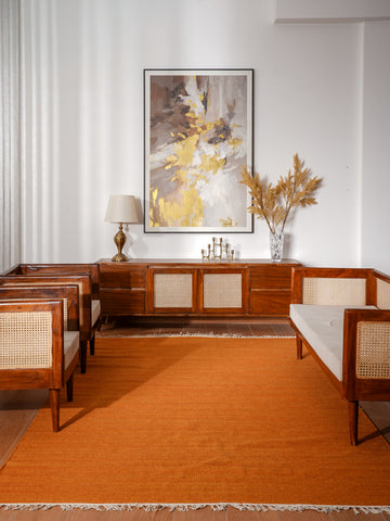 Fuzzy Hand Woven Rug