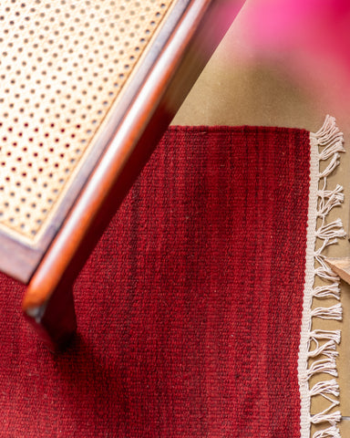 Fuzzy Hand Woven Rug