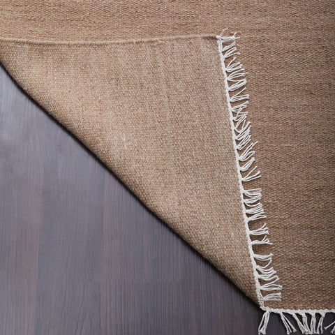 hand-woven-flat-weave-wool-solid-light-brown-runner-rug-closeup-3