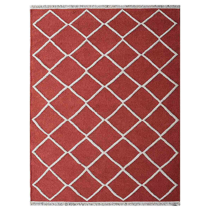 Checkerboard Hand Woven Rug