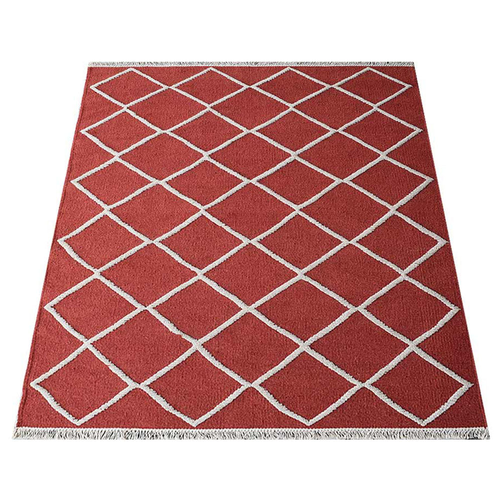 Checkerboard Hand Woven Rug
