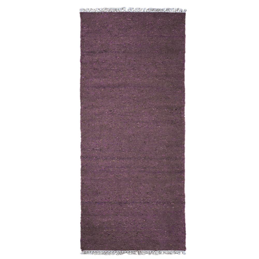 hand-woven-flat-weave-skittles-kilim-cotton-runner-rug-solid-brown-side 1