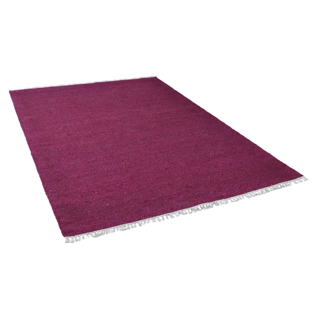hand-woven-flat-weave-skittles-kilim-cotton-polyester-solid-pink-rug-side 2