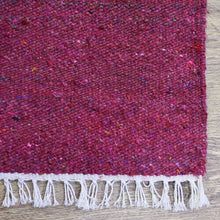 hand-woven-flat-weave-skittles-kilim-cotton-pink-runner-rug-closeup 2