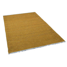 hand-woven-flat-weave-skittles-kilim-cotton-area-rug-solid-gold-side 2