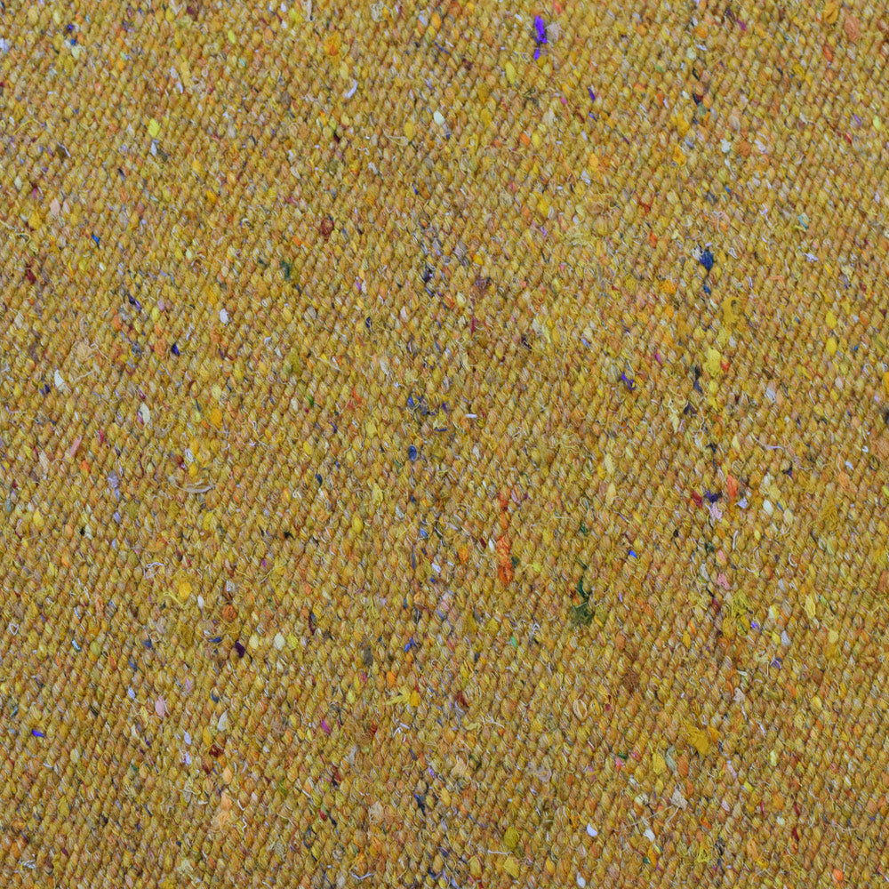 hand-woven-flat-weave-skittles-kilim-cotton-runner-rug-solid-gold-closeup 1