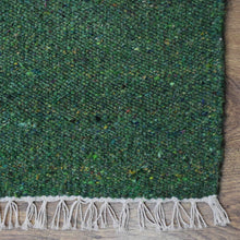 hand-woven-flat-weave-skittles-kilim-cotton-dark-green-rug-closeup 2