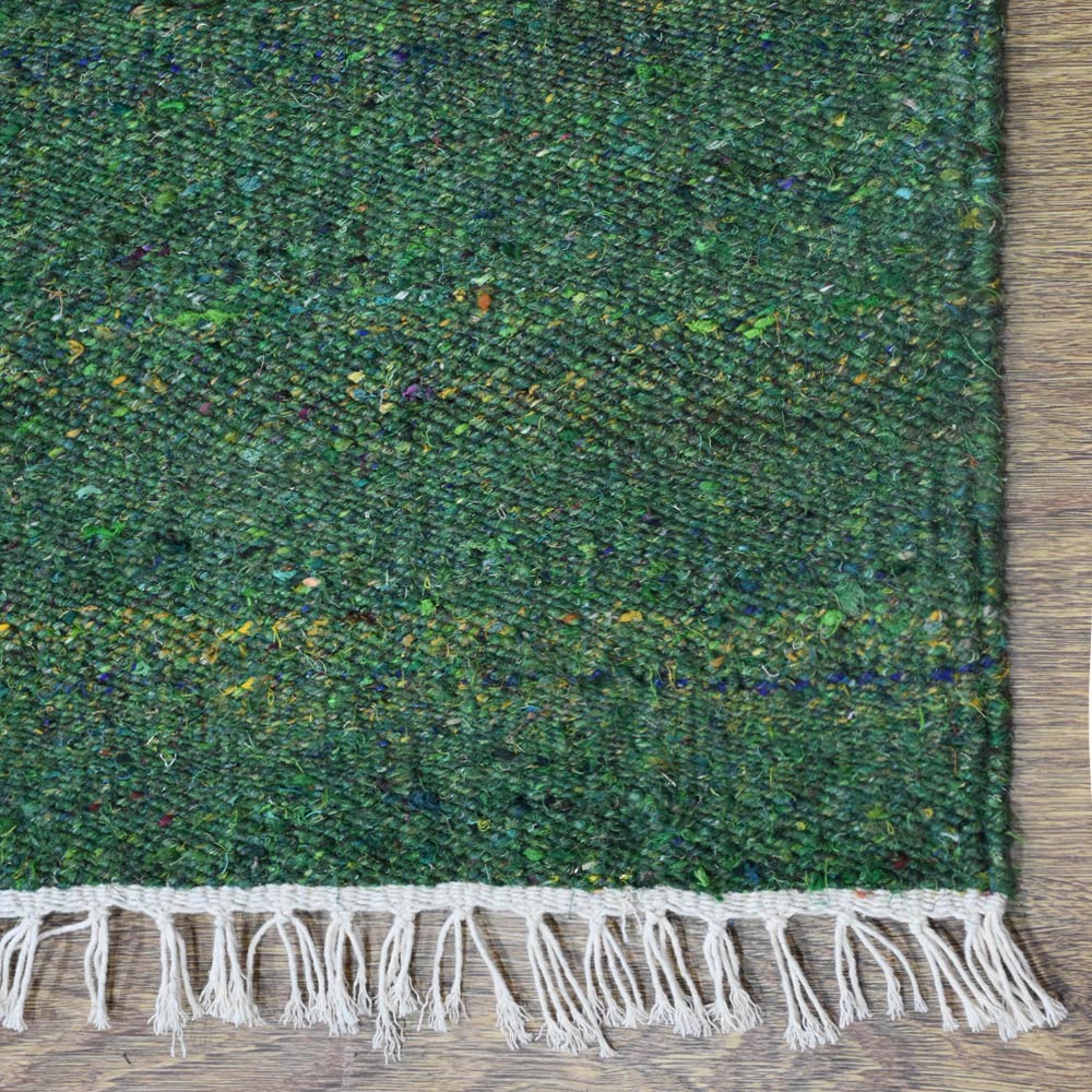 hand-woven-flat-weave-skittles-kilim-cotton-dark-green-runner-rug-closeup 2