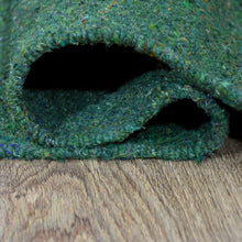 hand-woven-flat-weave-skittles-kilim-cotton-dark-green-runner-rug-closeup 5