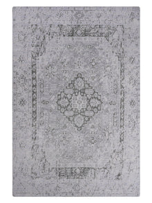 Hand Knotted Wool Oriental Silver Green Area Rug