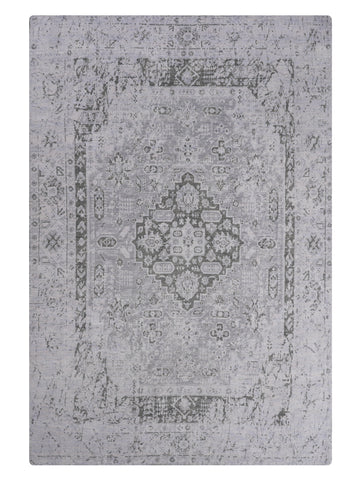 Hand Knotted Wool Oriental Silver Green Area Rug