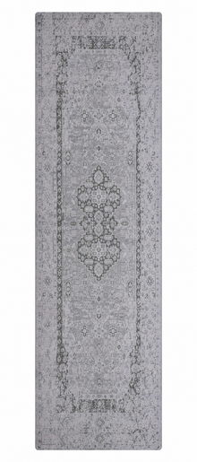 Hand Knotted Wool Oriental Silver Green Area Rug