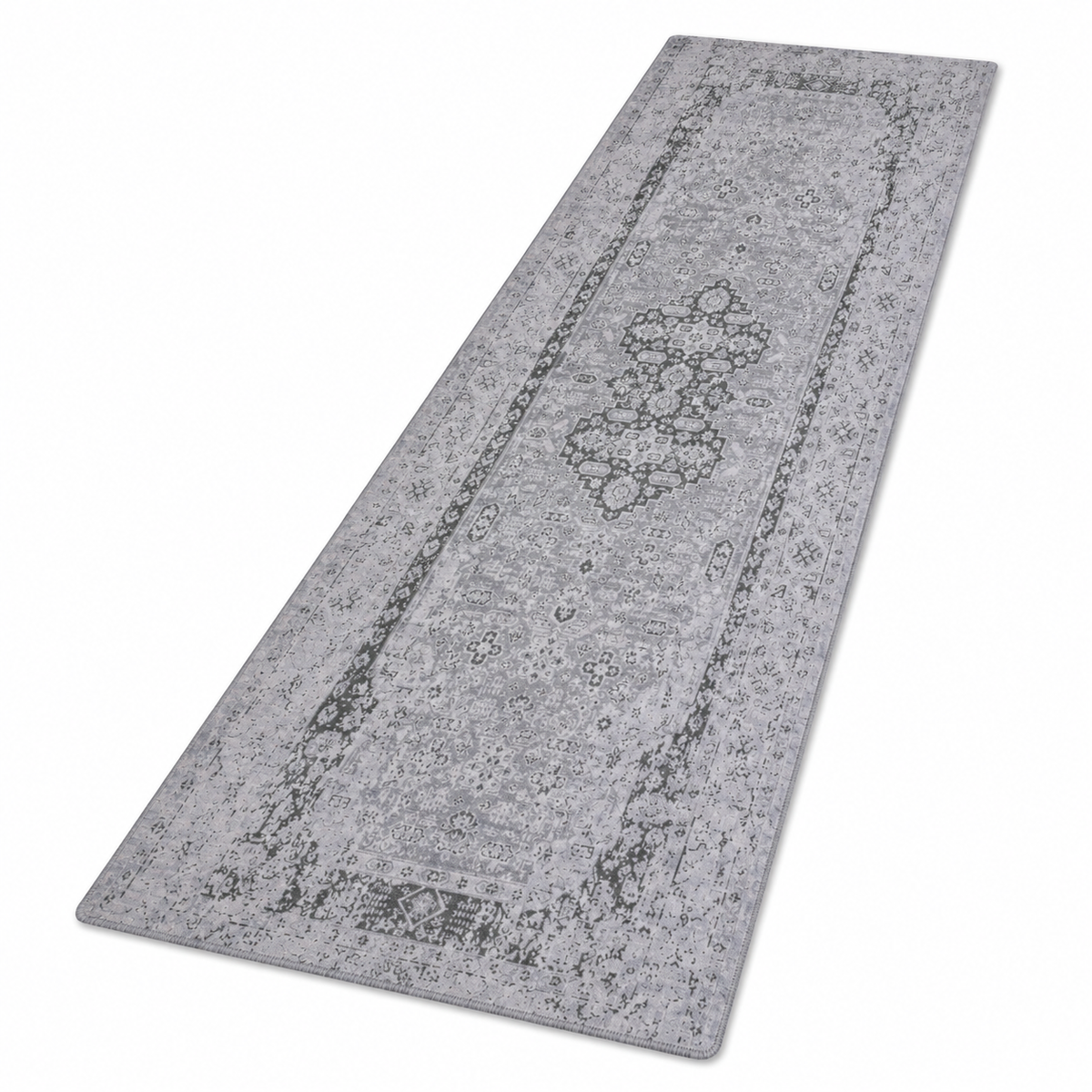 Hand Knotted Wool Oriental Silver Green Area Rug