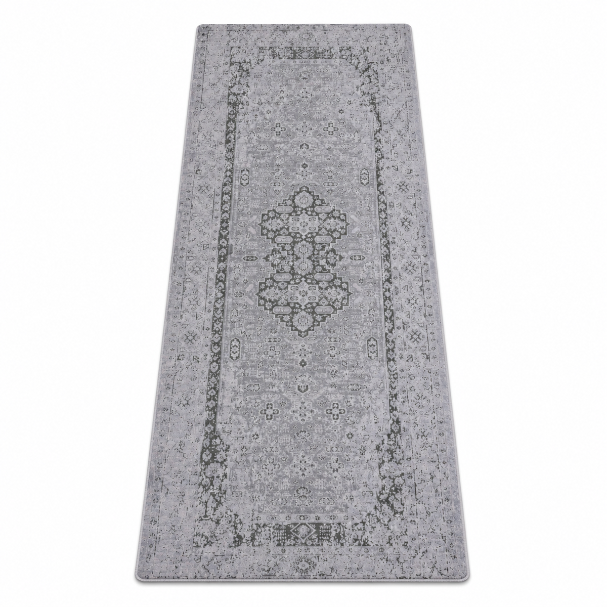 Hand Knotted Wool Oriental Silver Green Area Rug