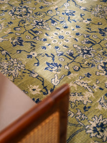 Olive Hand Knotted Wool Oriental Area Rug