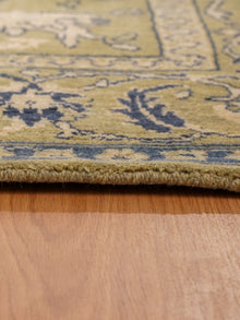 Olive Hand Knotted Wool Oriental Area Rug