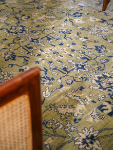 Olive Hand Knotted Wool Oriental Area Rug