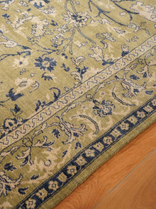 Olive Hand Knotted Wool Oriental Area Rug