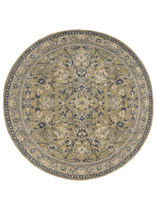 Olive Hand Knotted Wool Oriental Area Rug