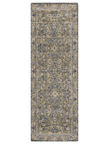 Olive Hand Knotted Wool Oriental Area Rug