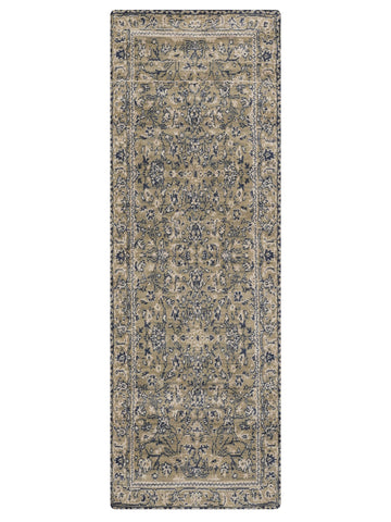Olive Hand Knotted Wool Oriental Area Rug