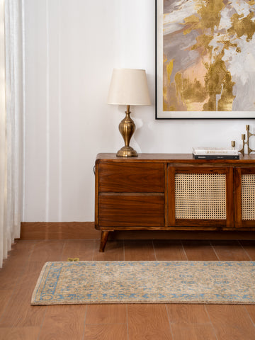 Classic Azure Hand Knotted Wool Oriental Area Rug