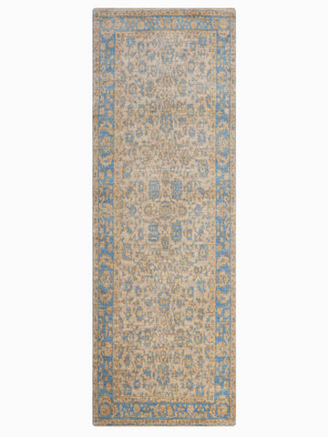 Classic Azure Hand Knotted Wool Oriental Area Rug