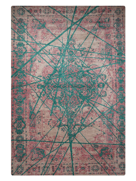 Hand Knotted Wool Oriental Beige Area Rug