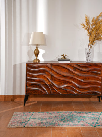 Hand Knotted Wool Oriental Beige Area Rug