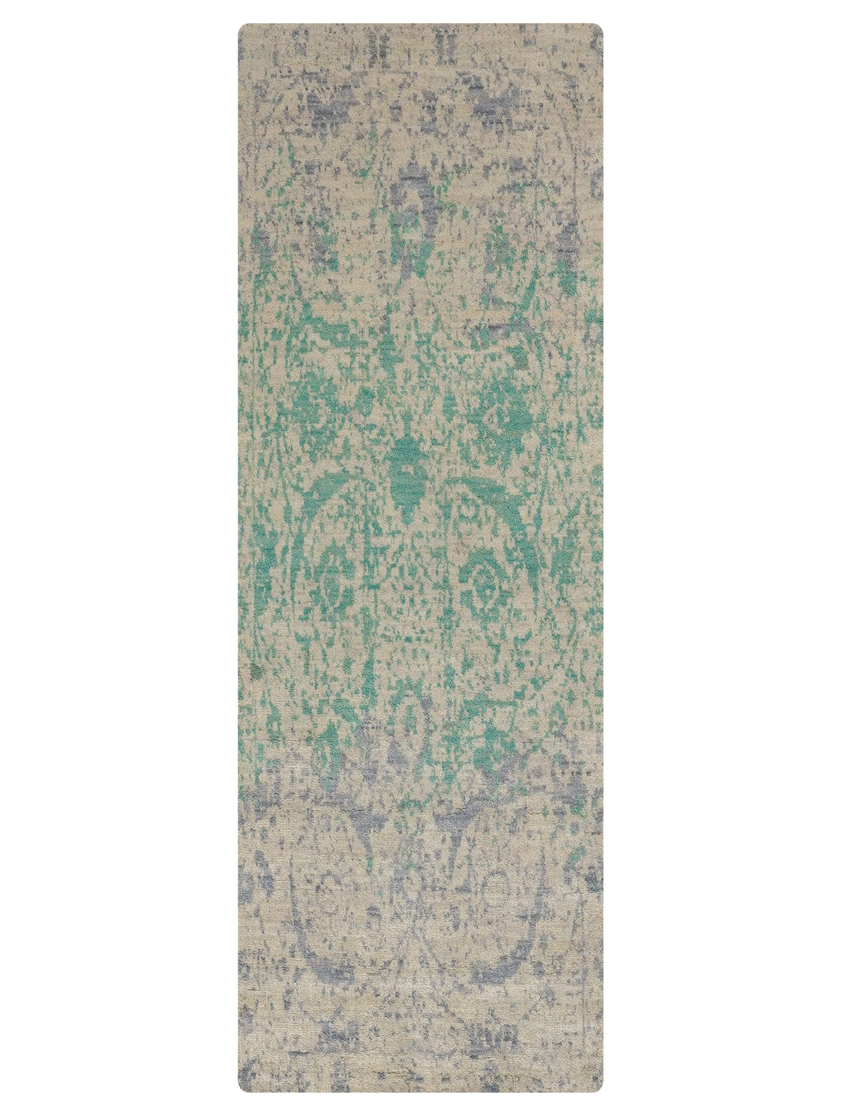 Meadow Haze Hand Knotted Wool Oriental Area Rug