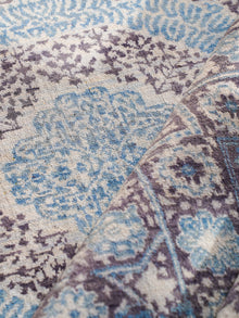 Azure Medallion Hand Knotted Wool Oriental Area Rug