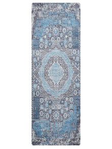 Azure Medallion Hand Knotted Wool Oriental Area Rug