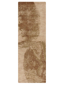 Hand Knotted Wool Contemporary Beige Brown Area Rug