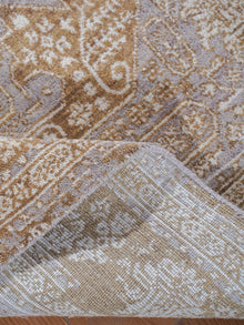 Hand Knotted Wool Oriental Light Brown Area Rug