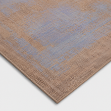Hand Knotted Wool Abstract Blue Brown Area Rug
