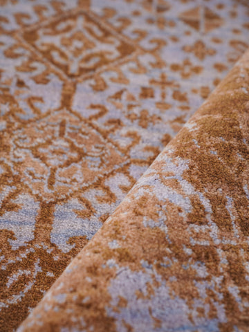 Rustic Harmony Hand Knotted Wool Area Rug