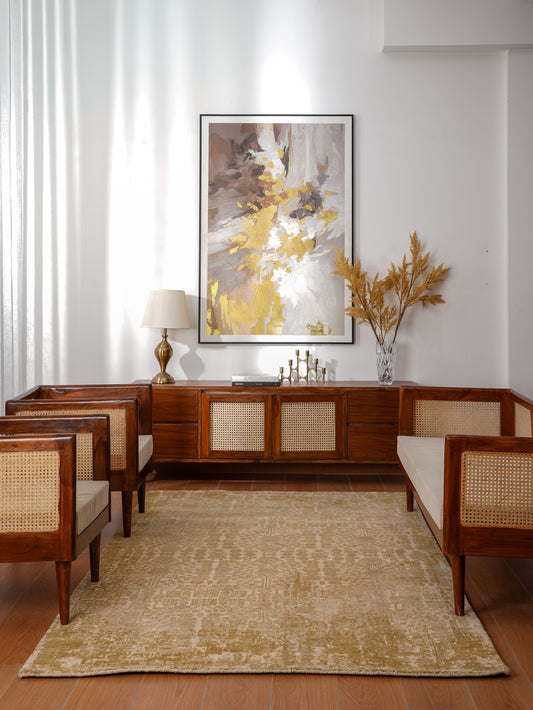 Transitional Vintage-Style Medallion Area Rug