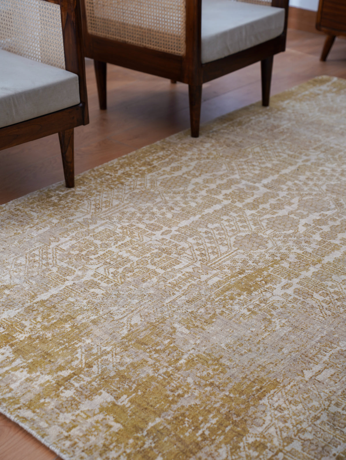 Transitional Vintage-Style Medallion Area Rug