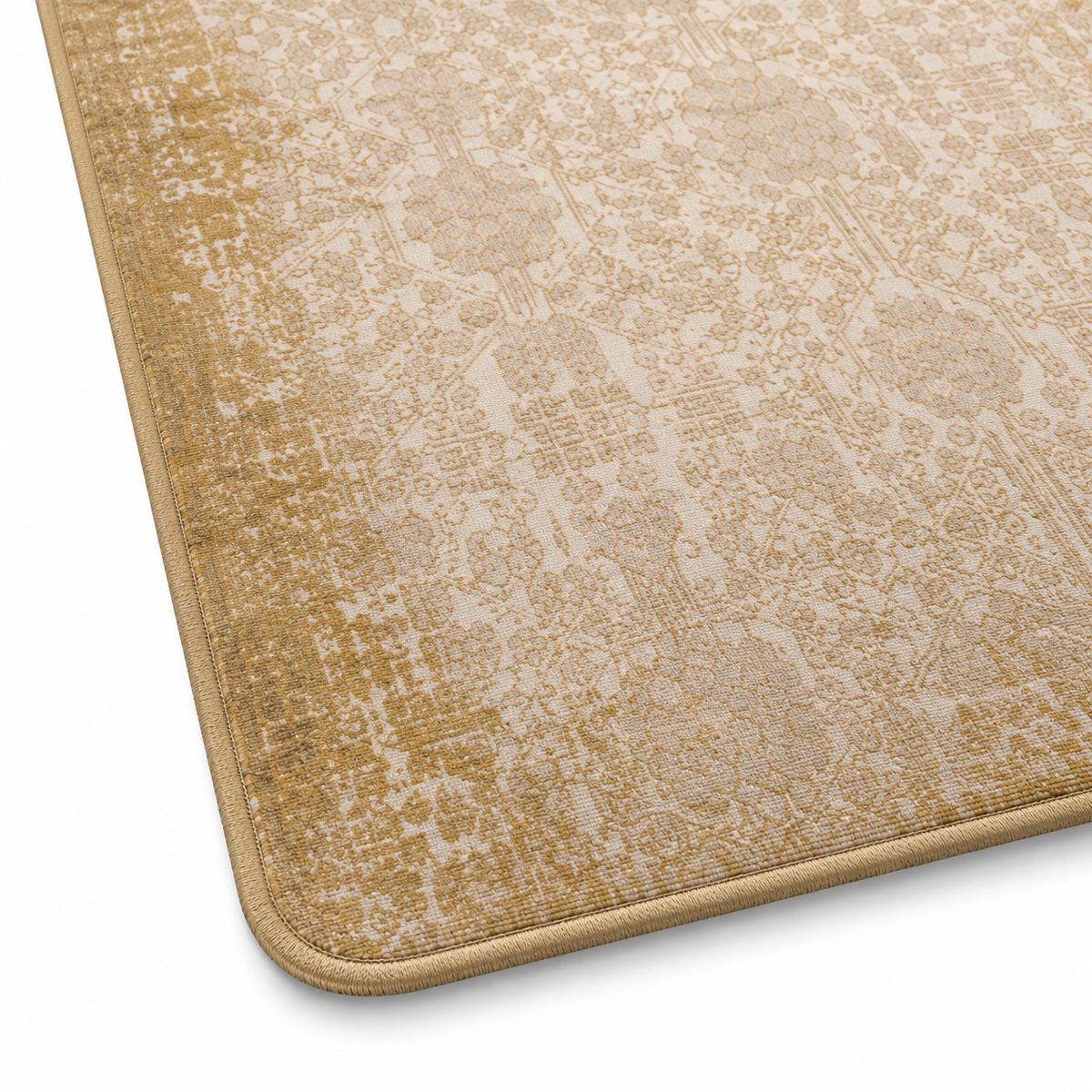 Transitional Vintage-Style Medallion Area Rug
