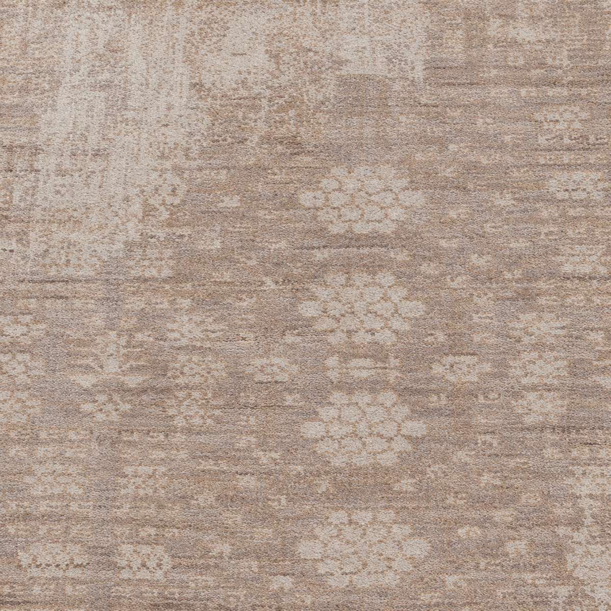 Hand Knotted Wool Oriental Silver Beige Area Rug