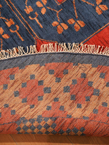 Classic Ethnic Medallion Rug with Border Design – Warm Tones