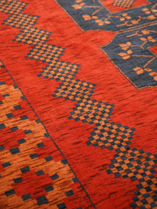 Classic Ethnic Medallion Rug with Border Design – Warm Tones