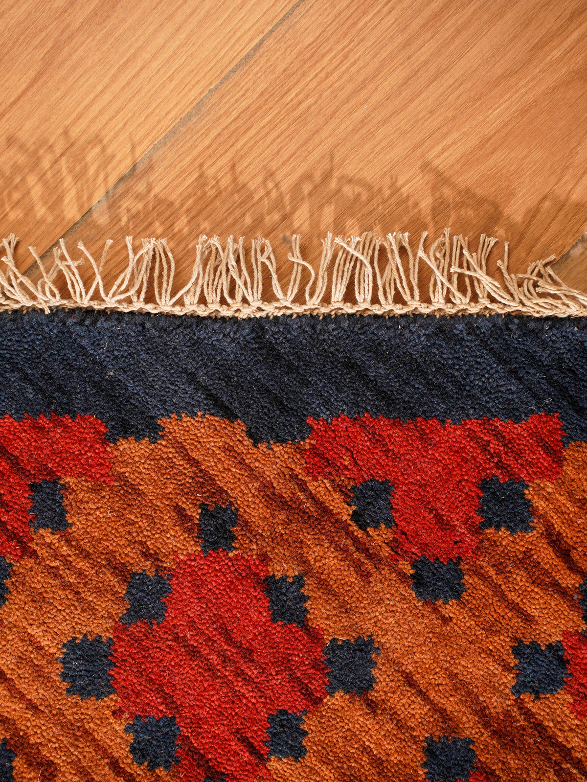 Classic Ethnic Medallion Rug with Border Design – Warm Tones